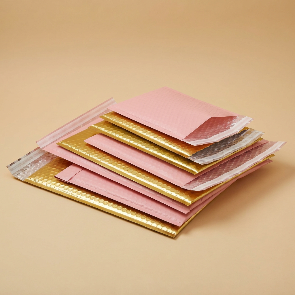 Padded bubble mailer envelopes